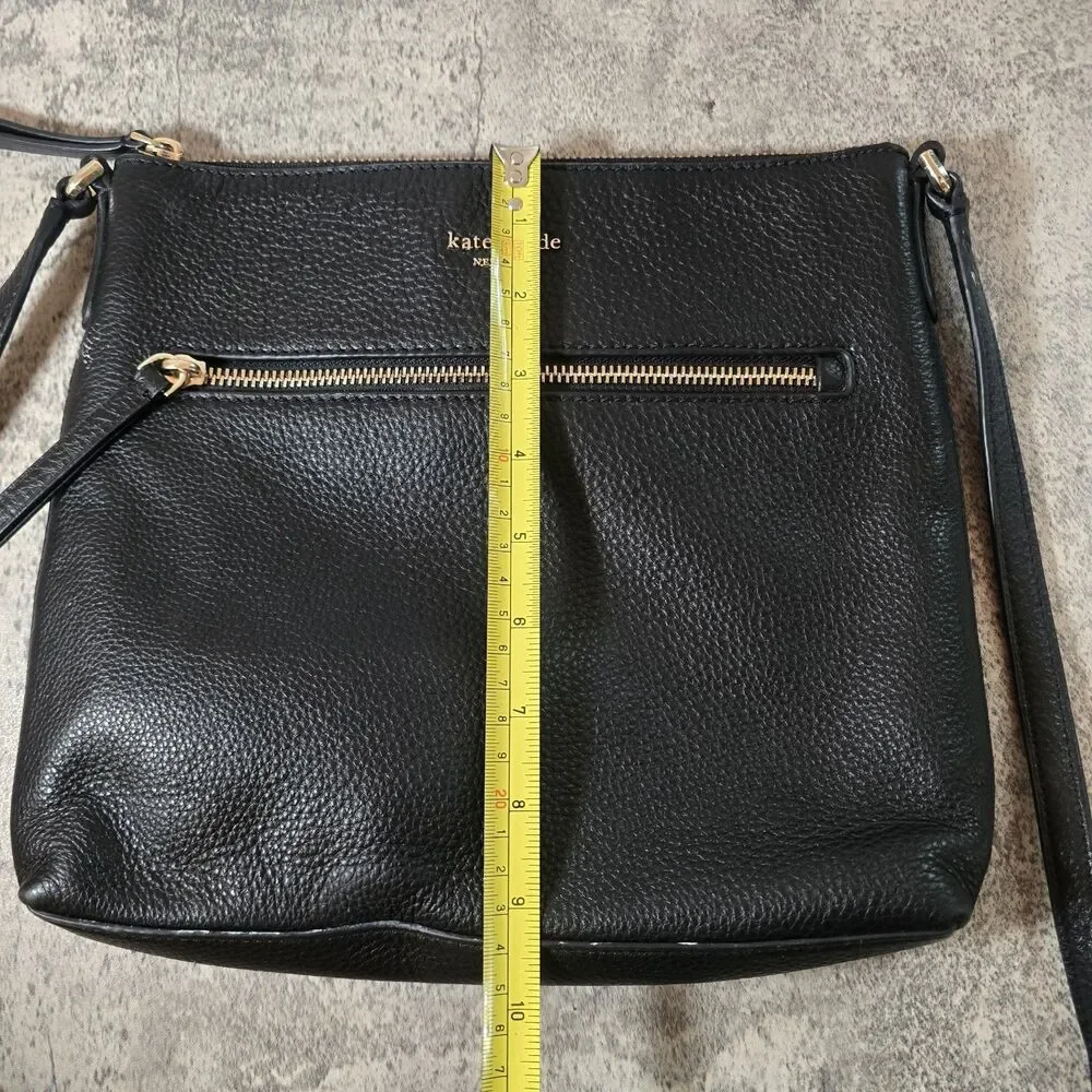 Kate Spade New York Black Crossbody Adjustable Strap Shoulder Bag Gold Hardware